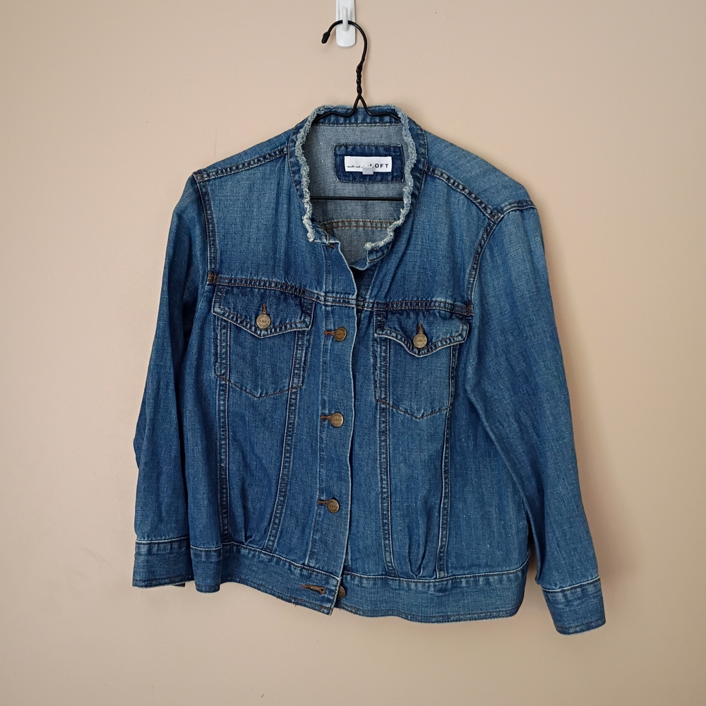 Loft Made & Loved Denim Jacket | size M - Picture 2 of 9